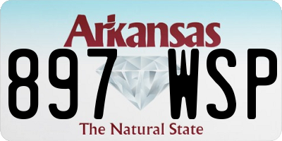 AR license plate 897WSP