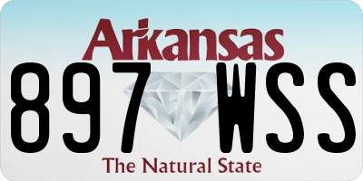 AR license plate 897WSS