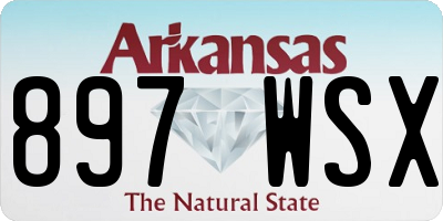 AR license plate 897WSX
