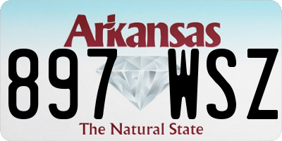 AR license plate 897WSZ