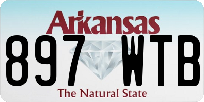 AR license plate 897WTB