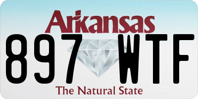 AR license plate 897WTF