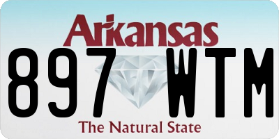 AR license plate 897WTM