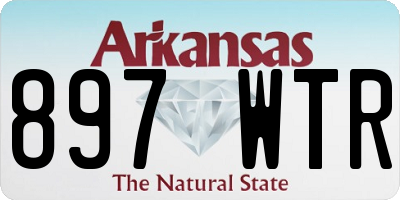 AR license plate 897WTR