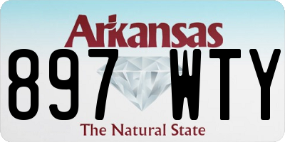 AR license plate 897WTY