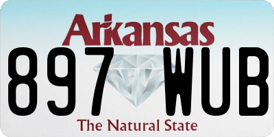 AR license plate 897WUB