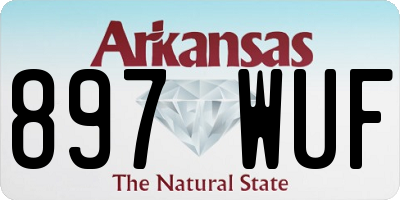 AR license plate 897WUF