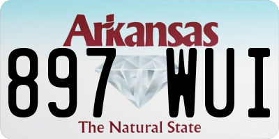 AR license plate 897WUI