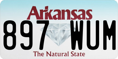 AR license plate 897WUM