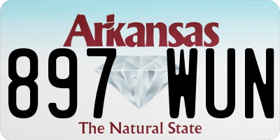 AR license plate 897WUN