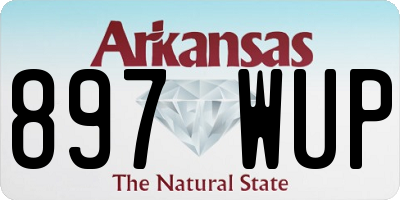 AR license plate 897WUP