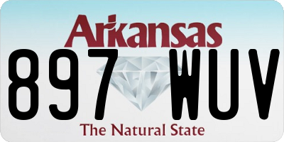 AR license plate 897WUV