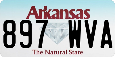 AR license plate 897WVA