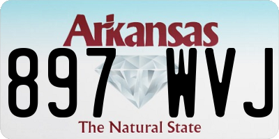 AR license plate 897WVJ