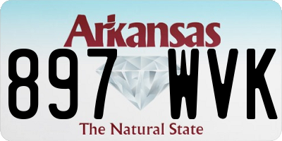AR license plate 897WVK