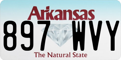 AR license plate 897WVY