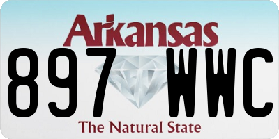 AR license plate 897WWC