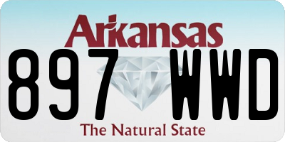 AR license plate 897WWD