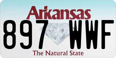 AR license plate 897WWF