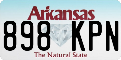 AR license plate 898KPN