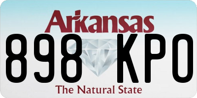 AR license plate 898KPO