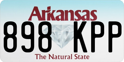 AR license plate 898KPP