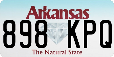 AR license plate 898KPQ