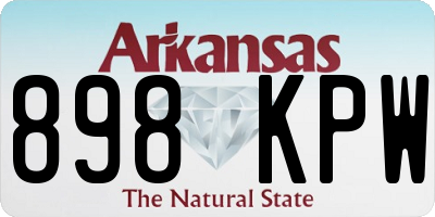 AR license plate 898KPW