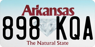 AR license plate 898KQA