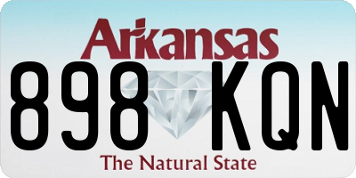 AR license plate 898KQN