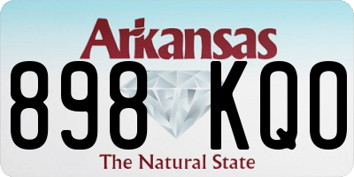 AR license plate 898KQO