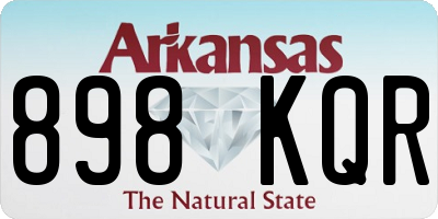 AR license plate 898KQR