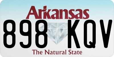AR license plate 898KQV