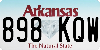 AR license plate 898KQW