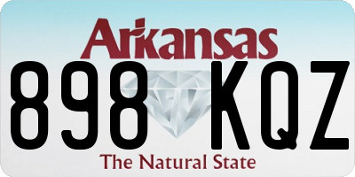 AR license plate 898KQZ