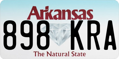 AR license plate 898KRA