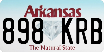 AR license plate 898KRB