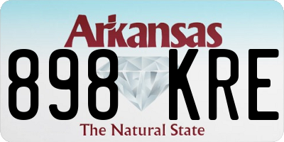 AR license plate 898KRE
