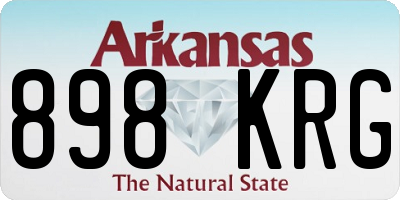 AR license plate 898KRG