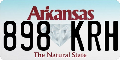 AR license plate 898KRH