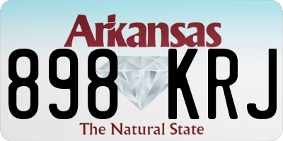 AR license plate 898KRJ