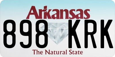 AR license plate 898KRK