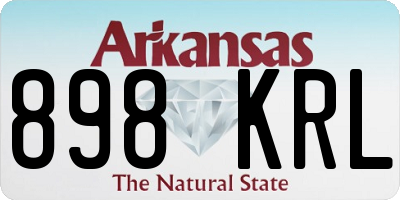 AR license plate 898KRL