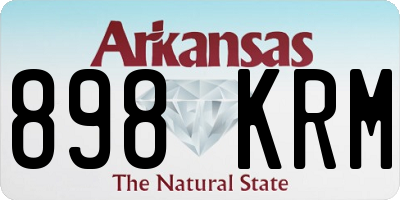 AR license plate 898KRM