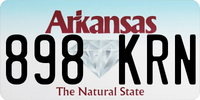 AR license plate 898KRN