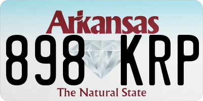 AR license plate 898KRP
