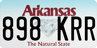 AR license plate 898KRR