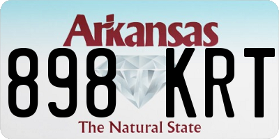 AR license plate 898KRT