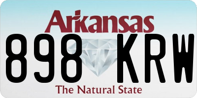 AR license plate 898KRW