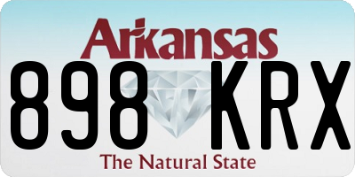 AR license plate 898KRX